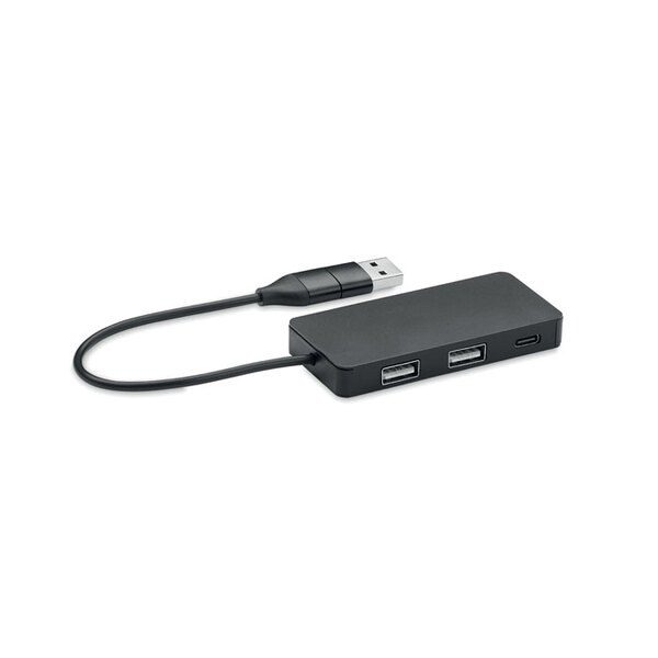 GiftRetail MO2142 - HUB-C HUB 3 puertos cable de 20 cm