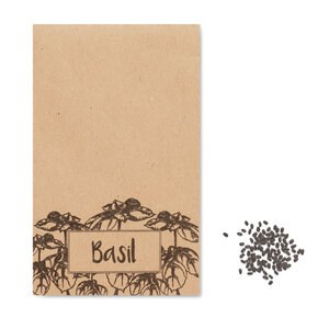 GiftRetail MO2216 - BASILOP Basil seeds in craft envelope