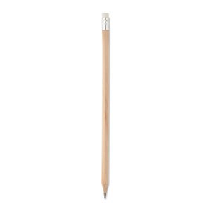 GiftRetail MO2248 - STOMP SHARP Naturalny ołówek z gumką