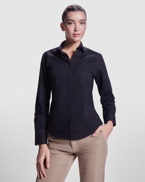 Roly CM5505 - MOSCU WOMAN Long-sleeve shirt for women in stretch fabric