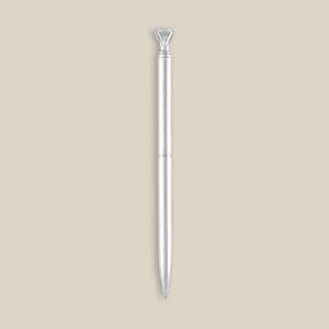 EgotierPro 38524 - Długopis metalowy z obrotowym otwarciem i kamieniem GEM