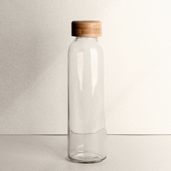 Goya 39019 - 500ml Glass Bottle with Bamboo Lid TONIC