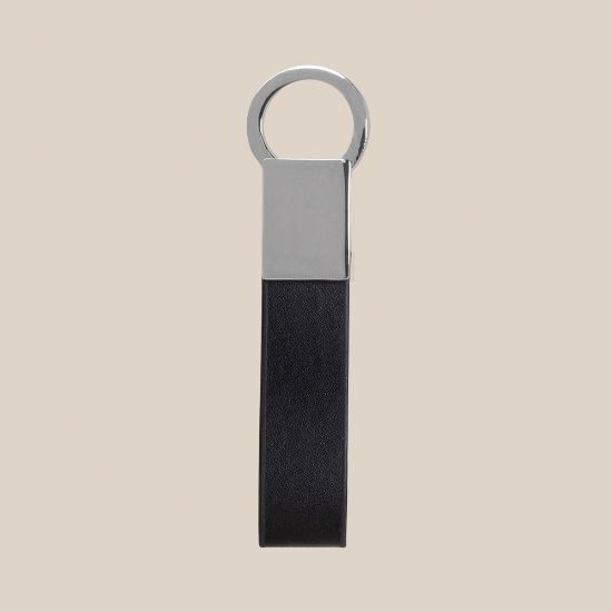 Goya 39520 - Metallic Finish PU Keychain in Black Box CHIAVE