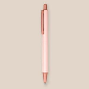 EgotierPro 39565 - Długopis aluminiowy matowy z różowym zakończeniem LUXURY
