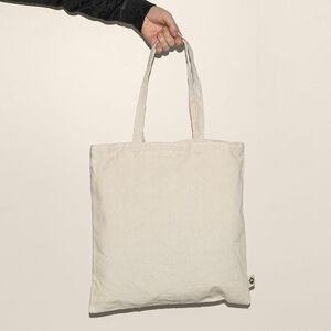 EgotierPro 50041 - Cotton Tote Bag with Long Handles NATURAL
