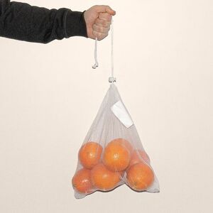 EgotierPro 50042 - Genanvendelig Polyester Mesh Frugtpose med Båndlukning ACHATS
