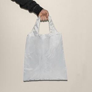 EgotierPro 50046 - Foldable Shopping Bag with Folding Pocket CLIMATE