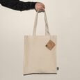 EgotierPro 50607 - 100% Fairtrade Cotton Bag with Long Handles SPLIT