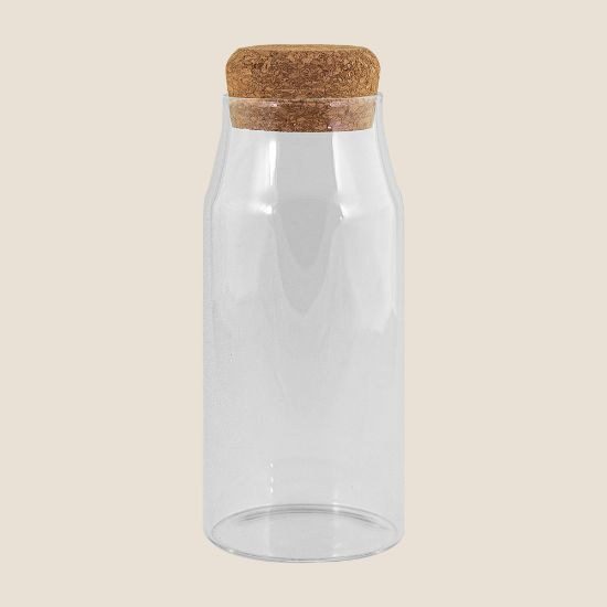 Goya 52019 - Borosilicate Bottle with Cork Cap LUCENT