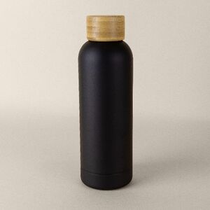 EgotierPro 52059 - Dobbeltvægget flaske 500ml med bambusprop CURVE