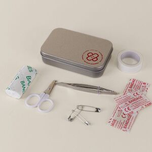 EgotierPro 52084 - Kit de Primeros Auxilios en Lata SECURITY