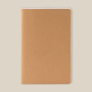 EgotierPro 52561 - Stone Paper Notebook with Kraft Cover ELBERT