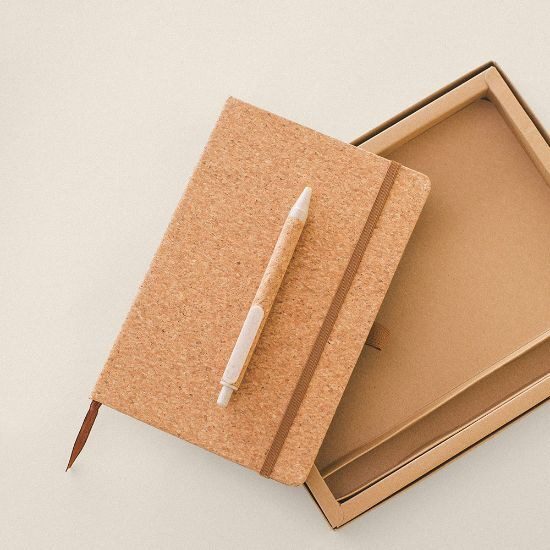 Cork Notebook and Pen Set EARTH