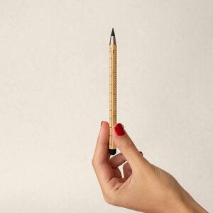 EgotierPro 53570 - Multifunktions-Bleistift aus Bambus mit Lineal TAATAHI