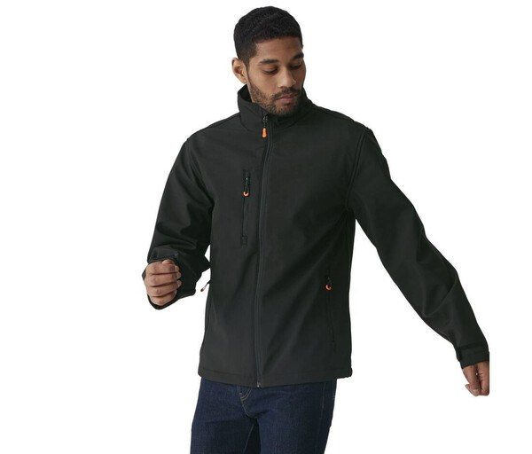 REGATTA RGA739 - Eco-Friendly Heated Softshell Jacket with Safety Features