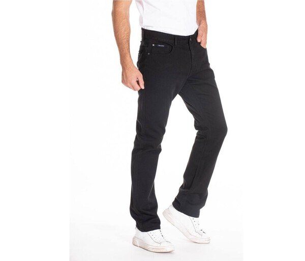 RICA LEWIS RL705 - Jeans Negros de Corte Recto para Hombre