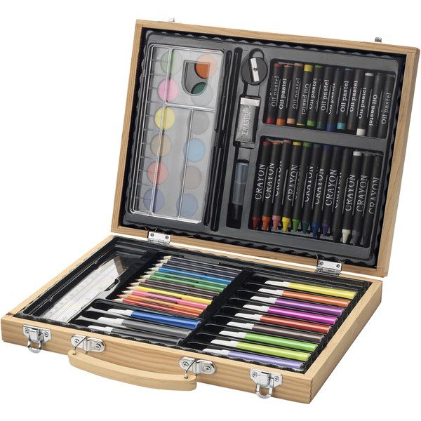 EgotierPro 106072 - Rainbow 67-piece colouring set