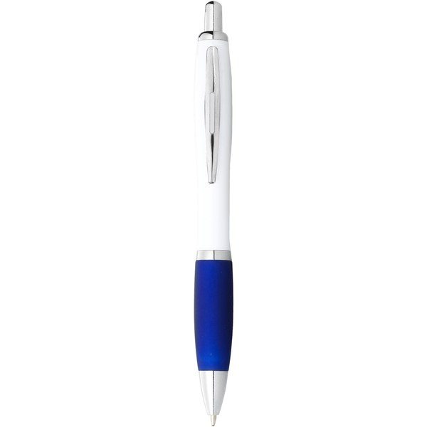 EgotierPro 106371 - Nash ballpoint pen with white barrel and coloured grip