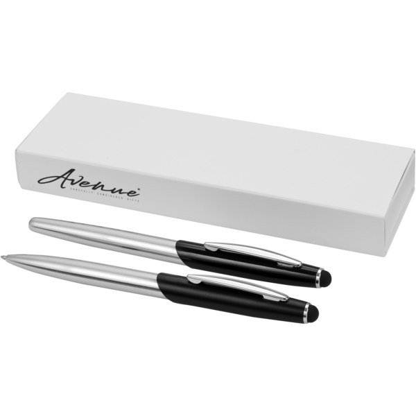 EgotierPro 106670 - Geneva stylus ballpoint pen and rollerball pen set