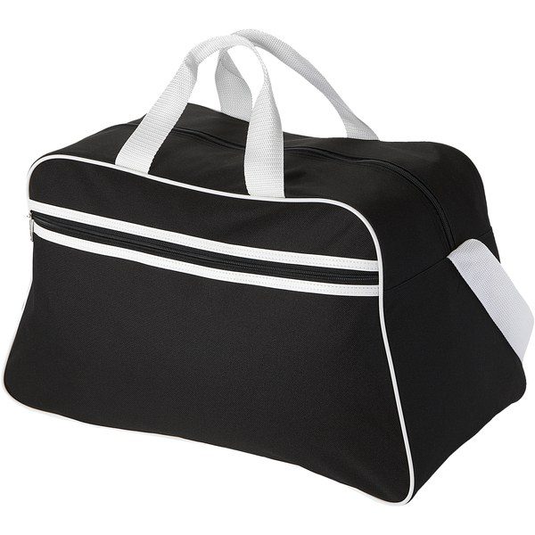 EgotierPro 119740 - San Jose 2-stripe sports duffel bag 30L