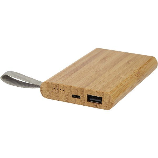 EgotierPro 124145 - Tulda 5000 mAh bamboo power bank