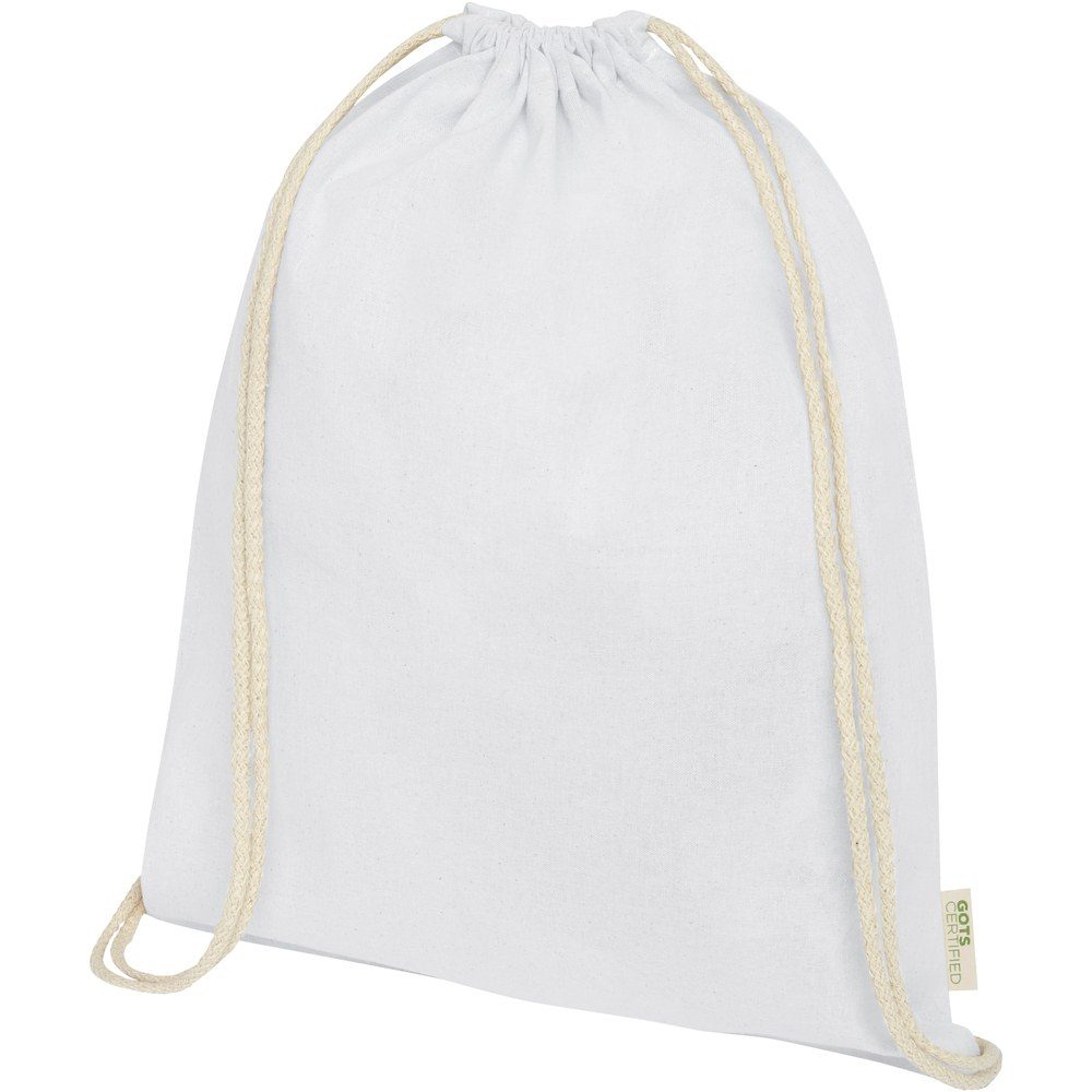 EgotierPro 120612 - Orissa 140 g/m² GOTS organic cotton drawstring bag 5L