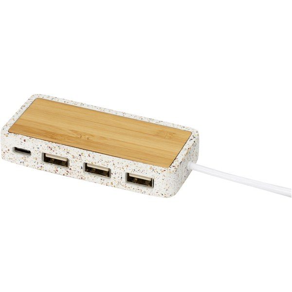 EgotierPro 124277 - Terrazzo USB 2.0 hub