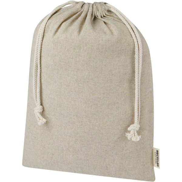 EgotierPro 120672 - Pheebs 150 g/m² GRS recycled cotton gift bag large 4L