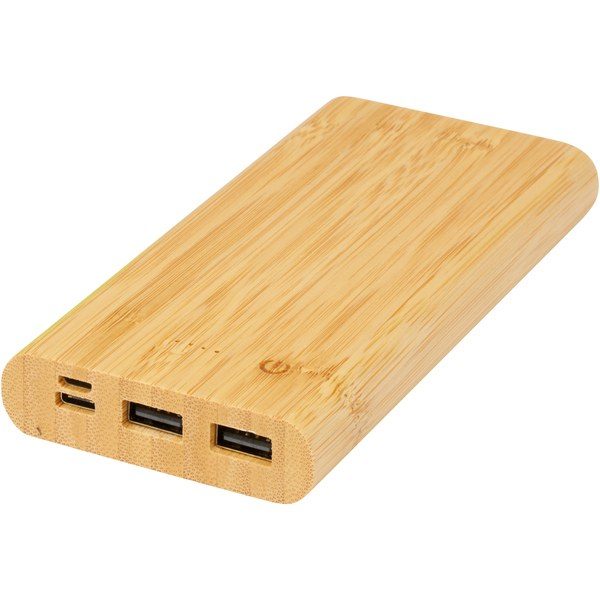 EgotierPro 124323 - Tulda 10.000 mAh bamboo power bank