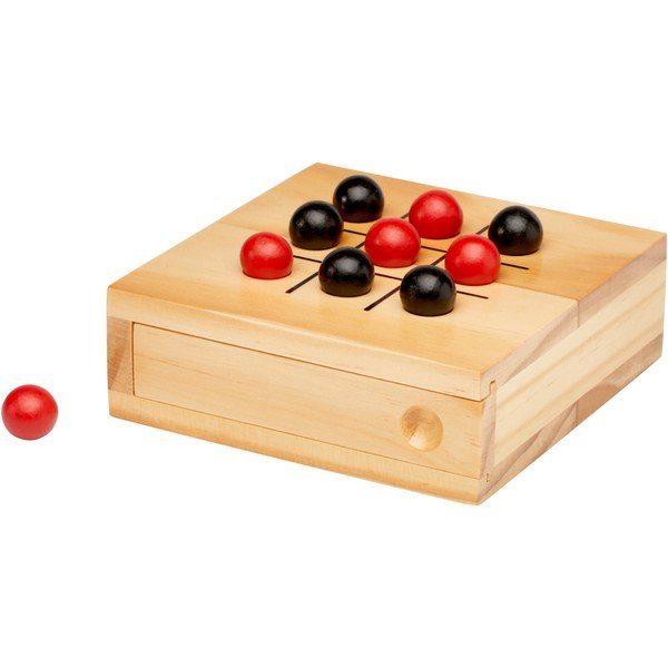 EgotierPro 104564 - Juego 3 en raya de madera "Strobus"