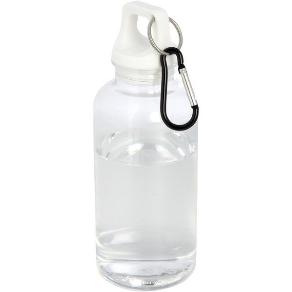 Eco-Friendly 400ml Recycled Plastic Water Bottle with Carabiner