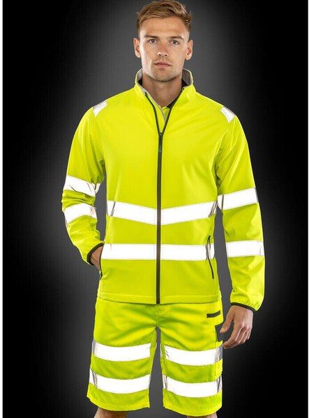 RESULT RS505X - 2-layer high visibility Softshell jacket.