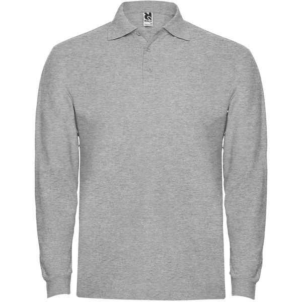 ESTRELLA L/S Long-Sleeve Polo Shirt with Ribbed Collar