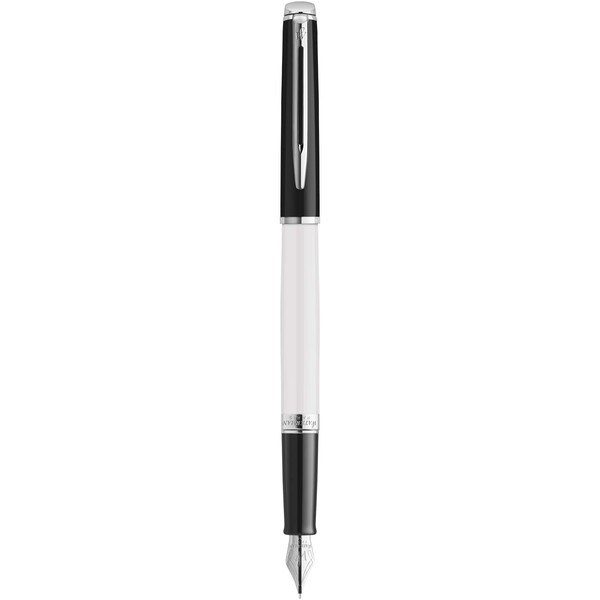 Waterman 107934 - Pluma con bloques de color y ribete plateado "Hemisphere"