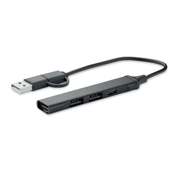 GiftRetail MO2294 - CURRENT Hub  USB de 4 puertos 19 cm