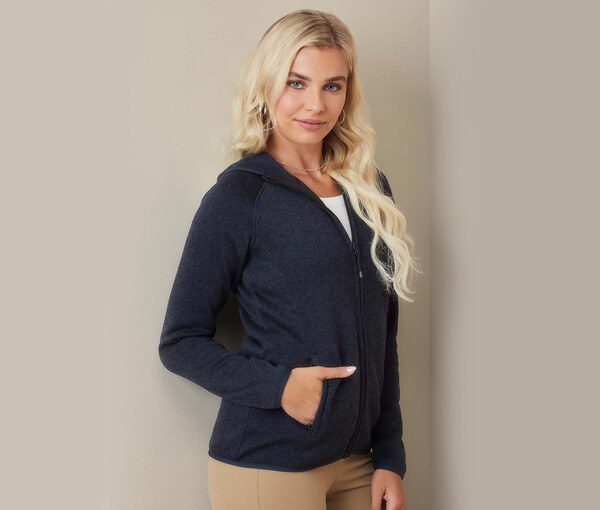 STEDMAN ST5560 - LUX HOODED KNIT FLEECE JACKET FOR WOMEN